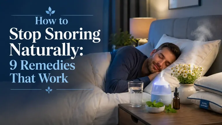 How to Stop Snoring Naturally 9 Remedies That Work