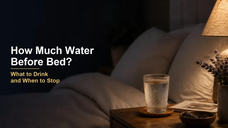 How Much Water Should You Drink Before Bed?