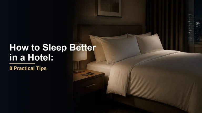How to Sleep Better in a Hotel: 8 Practical Tips