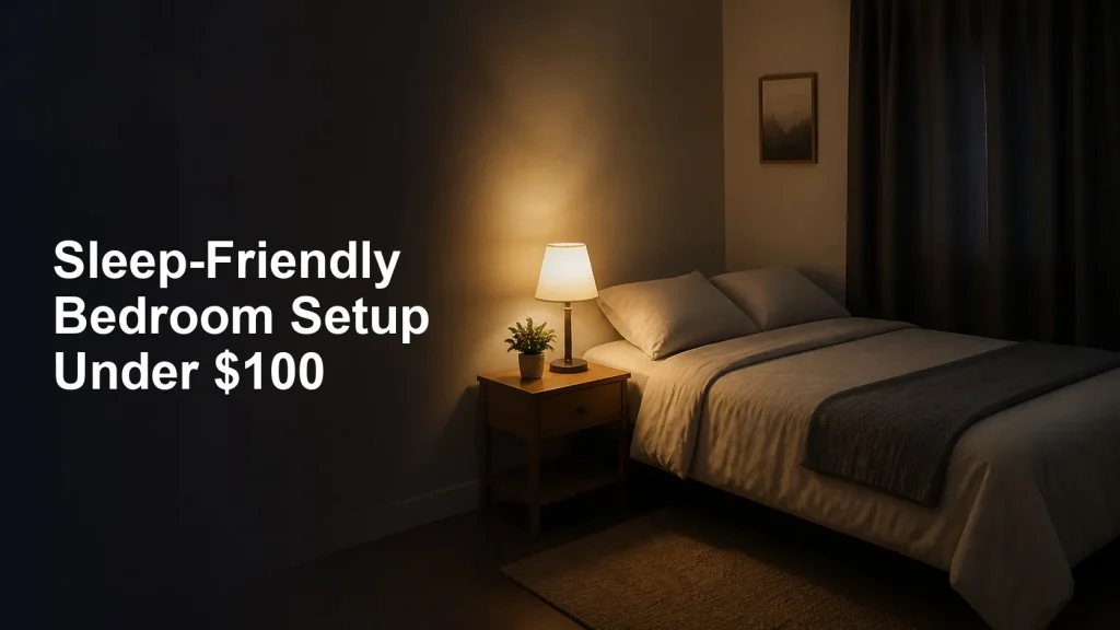 Sleep-Friendly Bedroom Setup Under $100