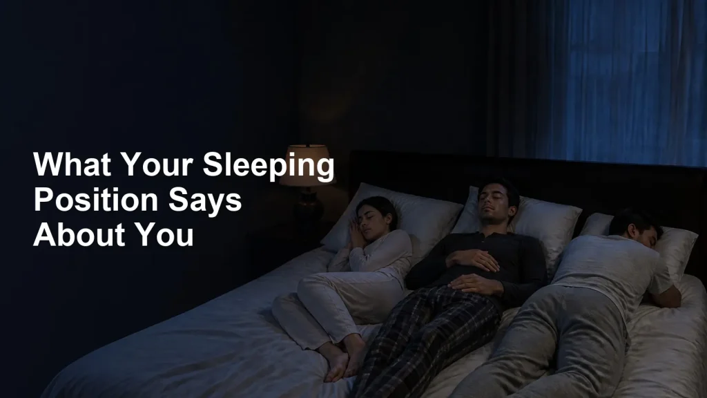 What Your Sleeping Position Says About You